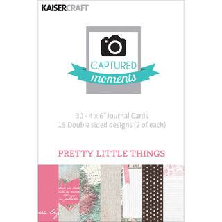 Captured Moments DoubleSided Cards 6inX4in 30/PkgPretty Little Things