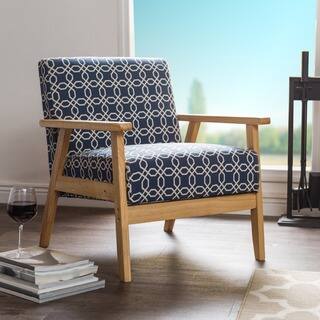 Ayleward Navy Blue Leisure Armchair for Small Space Living