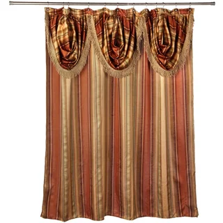 Ultra-Modern Shower Curtain with Valance and Hooks Set or Separates