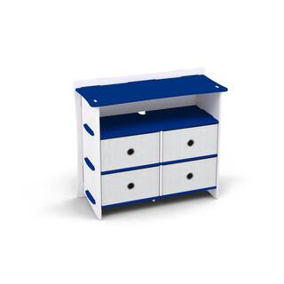 Legare Kids Furniture 4-drawer Blue and White Dresser