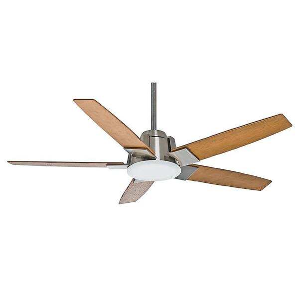 Casablanca 56" Zudio Ceiling Fan with LED Light Kit and Wall Control - Brushed Nickel