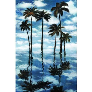 Portfolio Canvas Decor Sandy Doonan 'Mirrored Palms' Framed Canvas Wall Art