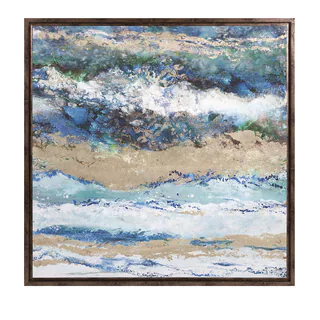Seaside Waves Framed Canvas