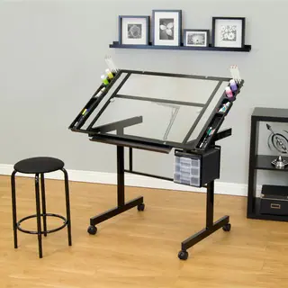 Studio Designs Vision Drafting and Hobby Craft Station Table and Stool