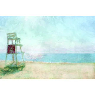 Portfolio Canvas Decor Noah Bay 'Beach Lookout' Framed Canvas Wall Art
