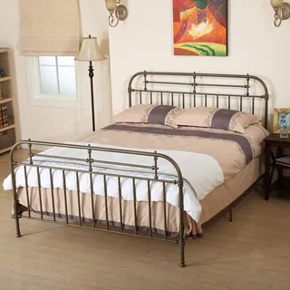 Nathan Queen Sized Metal Bed Frame by Christopher Knight Home