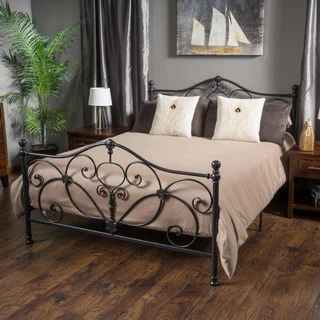 Marcus King-size Metal Bed Frame by Christopher Knight Home