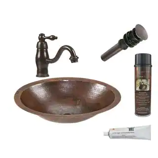 Premier Copper Products LO17FDB Faucet Package with Single Handle