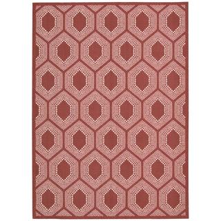 Waverly Sun N' Shade Bubbly Poppy Indoor/ Outdoor Rug by Nourison (10' x 13')