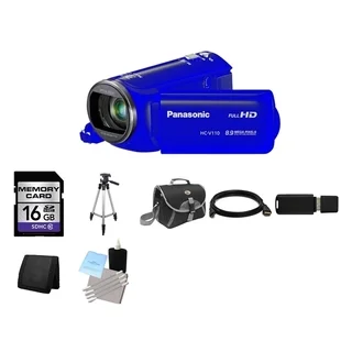 Panasonic HC-V110 Blue HD Camcorder and 16GB Card Bundle