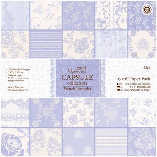 Papermania Paper Pack 6inX6in 32/PkgFrench Lavender