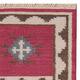 Herat Oriental Indo Hand-woven Vegetable Dye Tribal Kilim Wool Runner (2'4 x 8'2) - Thumbnail 2