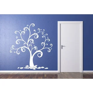 Swirly Tree Sticker Wall Art