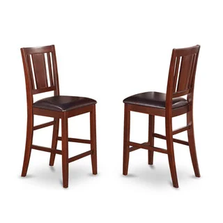 Buckland Counter Height Dining Chair in Mahogany Finish (Set of 2)
