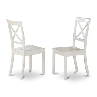 Boston X-back Wooden Dining Room Chair (Set of 2)