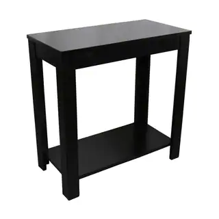 24-inch Black Chairside Table