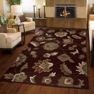 Anthology Frazier Brown Red Area Rug (7'10" x 10'10")