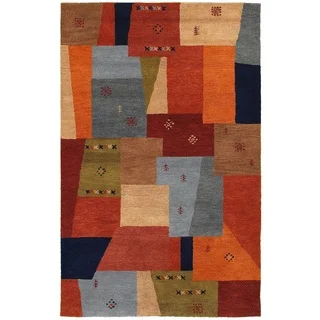 Rizzy Home Mojave Collection Hand-tufted Wool Multi-Colored Rug (5' x 8')