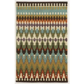 Rizzy Home Gillespie Avenue Hand-tufted New Zealand Wool Multi-Colored Accent Rug (3' x 5')