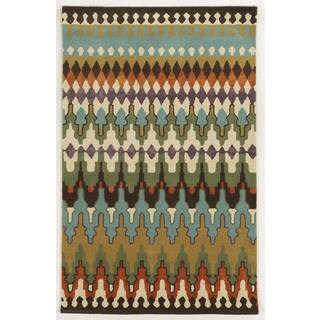 Rizzy Home Gillespie Avenue Hand-tufted New Zealand Wool Multi-Colored Accent Rug (2' x 3')
