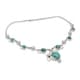 Thumbnail 1, Sterling Silver Dew Blossom Turquoise Pearl Cable Style Necklace (6 mm).