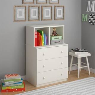 Altra Skyler White Kids Dresser with Cubbies by Cosco