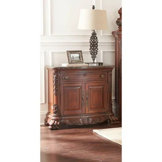LYKE Home Kelly 1-drawer Night Stand w/ Marble Top
