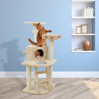 Deluxe Cat Tree House Clubhouse with Cat toy IQ Busy Box