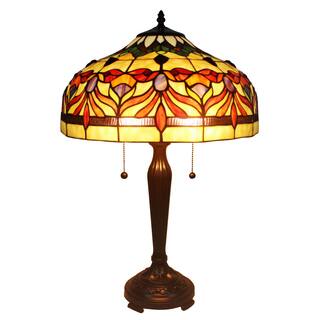 Amora Lighting Tiffany Style Tloral Table Lamp 24 In