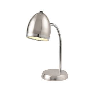 Lite Source Zachary Desk Lamp, Polished Steel