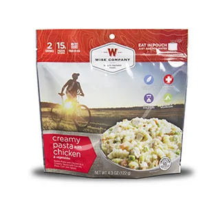 Wise Company Outdoor Creamy Pasta and Vegetables with Chicken