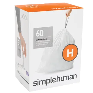 Simplehuman 20-count 8-9 Gallon Code H Custom Fit Trash Can Liners (Pack of 3)