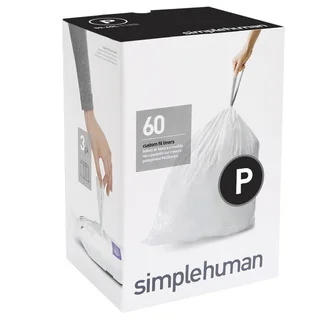 Simplehuman 20-count 13-16 Gallon Code P Custom Fit Trash Can Liners (Pack of 3)