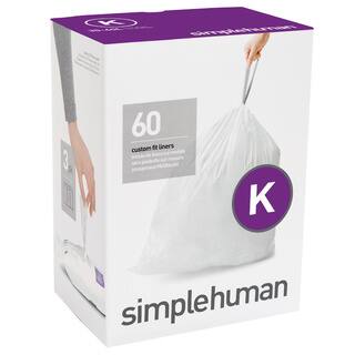 Simplehuman 20-count 9-12 Gallon Code K Custom Fit Trash Can Liners (Pack of 3)