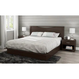 South Shore Step One Chocolate 78-inch King Platform Bed