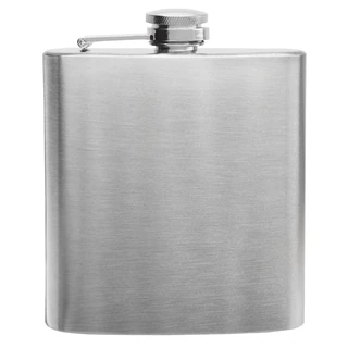 Top Shelf Stainless Steel 6-ounce Hip Flask