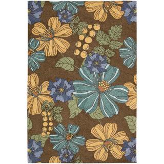 Rug Squared Melbourne Indoor/Outdoor Chocolate Rug (10' x 13')