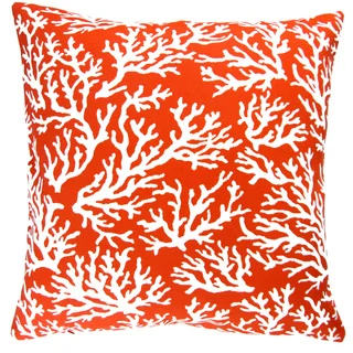 Artisan Pillows Indoor/ Outdoor 18-inch Mandarin Orange Coral Reef Beach House Decor Throw Pillow Cover (Set of 2)