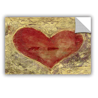 ArtWall Elena Ray ' Red Heart Of Gold ' Art Appeals Removable Wall Art