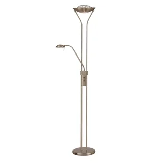 Lite Source Duality II Torchiere/ Reading Lamp, Brass