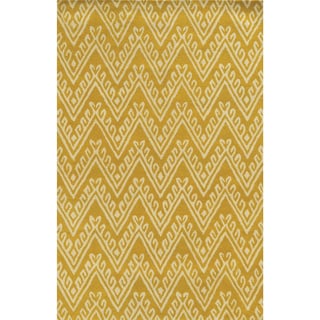 Bradberry Downs Yellow/ White Wool Accent Rug (9' x 12')