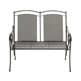44-inch Great Outdoors Dark Grey Rustic Tin All-weather Bench
