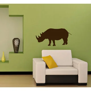Rhinoceros Vinyl Sticker Wall Art