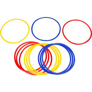 Trademark Innovations 18-inch Diameter Multicolor Speed and Agility Training Rings (Set of 12)