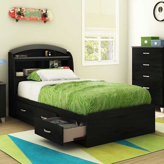 South Shore Black 39-inch Lazer Twin Mates Bed