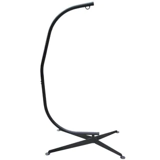 Prime Garden Black Steel Hanging Chair Stand