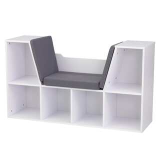 KidKraft White Bookcase with Reading Nook