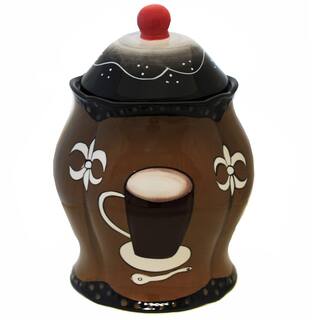 Cafe Collection Hand-painted Cookie Jar