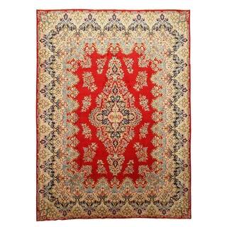 EORC Hand Knotted Wool Red Kerman Rug (10'2 x 13'6)