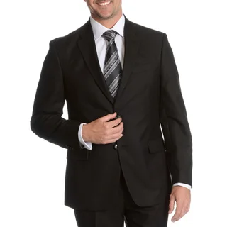 Tommy Hilfiger Men's Black Trim Fit Suit Separate Two Button Blazer (Option: 40l)